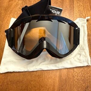 Anon Black Ski Goggles with Amber Lens